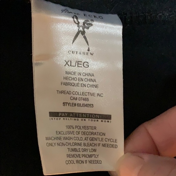 Marc Ecko XL black n white collared jacket NWT - Picture 5 of 8